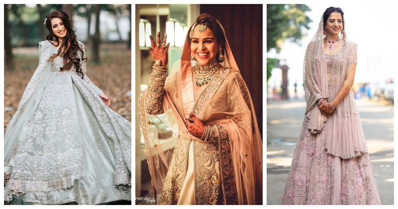 Dazzling Muslim Brides Wearing Gold Outfits On Their Wedding Day