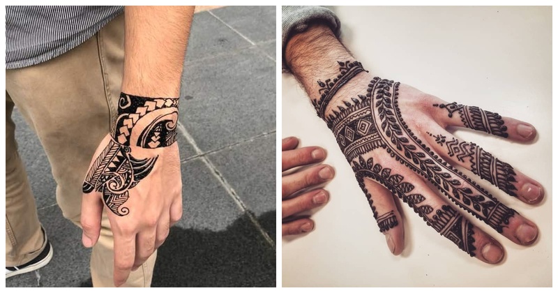 Henna tattoos for men  adds masculine effect