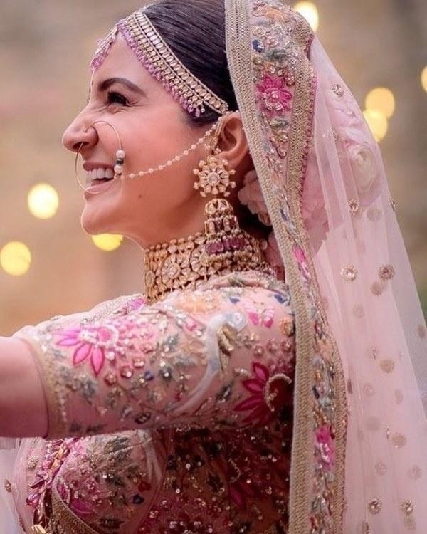 Brides with deals nose rings