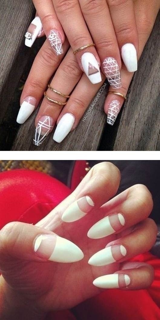 ALL - WHITE NAIL ART