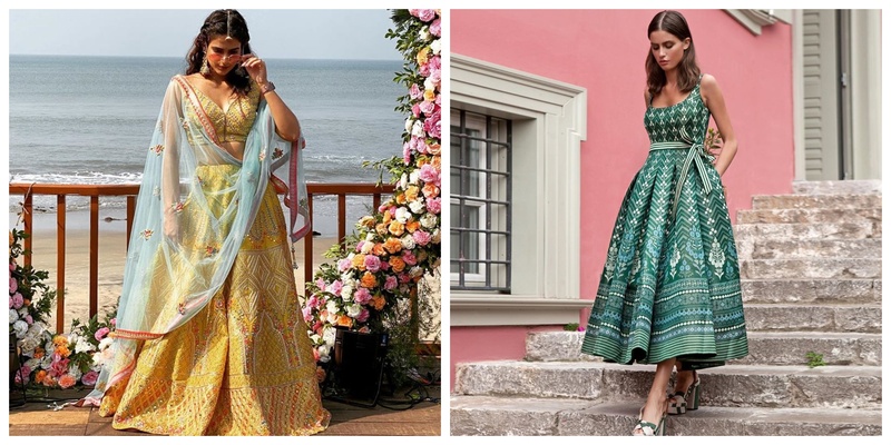 8 Chic Lehengas for Mehendi Ceremony
