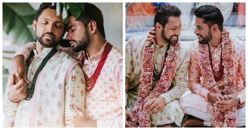 Grooms Aditya and Amit Painted NYC Red with their Breathtaking Wedding