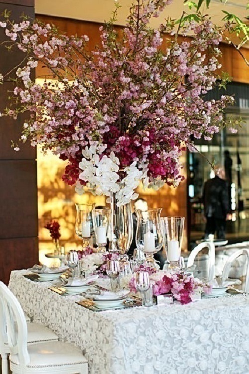 ORIENTAL THEMED WEDDING CENTREPIECES