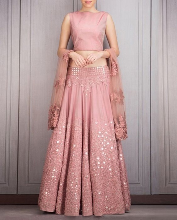 Pastels and Mirrorwork – Chic Twist To Indian Bridal Wear