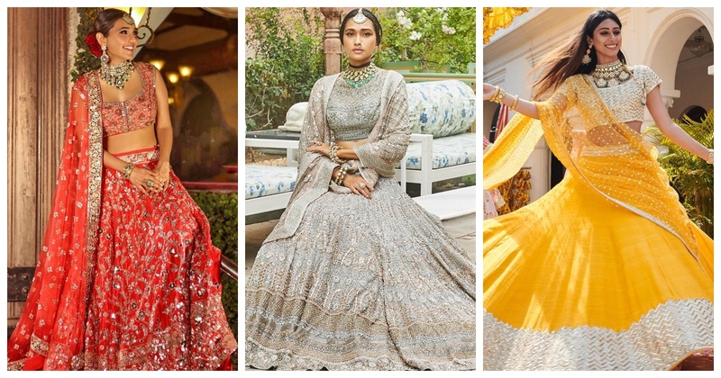 Anant Ambani-Radhika Merchant engagement: All about Radhika Merchant's  Mehendi lehenga | Times of India