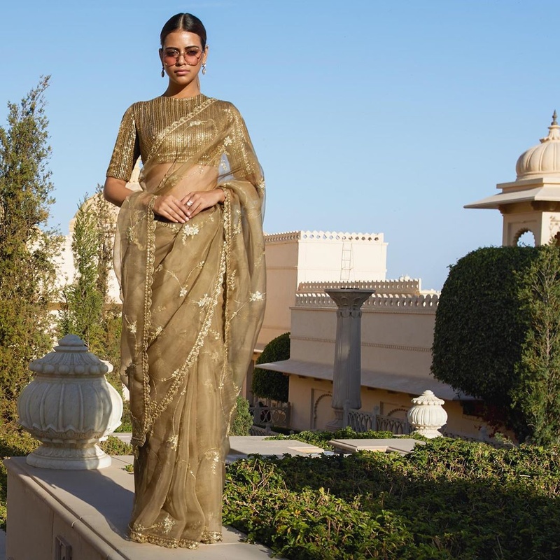 8 gorgeous high neck saree blouses1