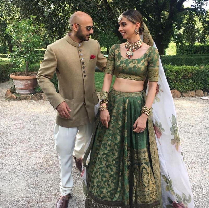 Green sabyasachi clearance lehenga