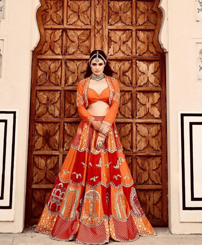 Orange Lehenga: Shop Orange Lehenga Choli Online USA