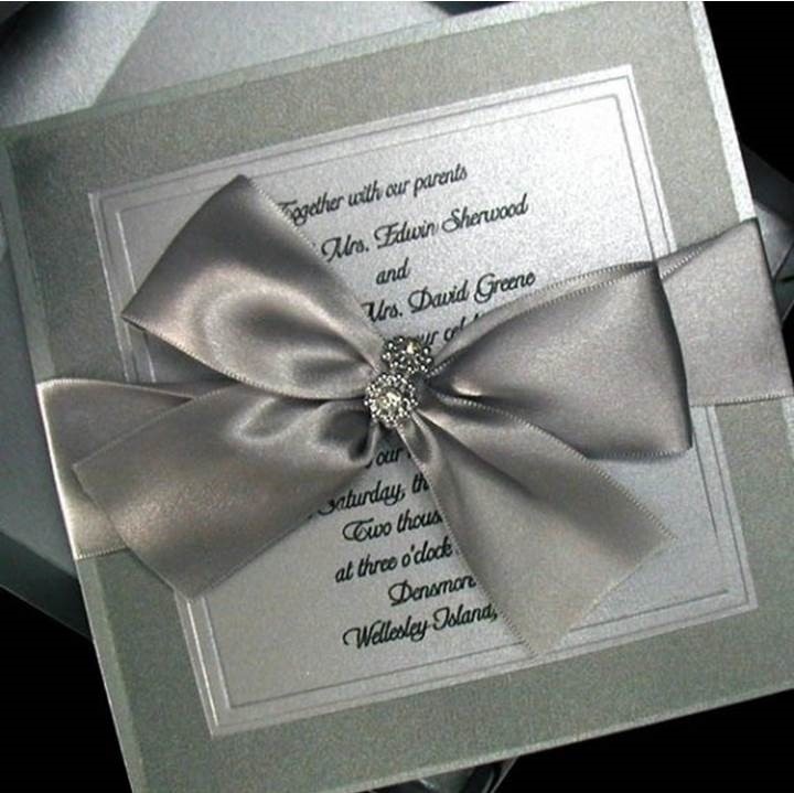 SILVER WEDDING INVITATIONS