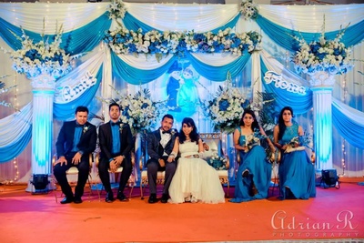 Turquoise And White Themed Catholic Union Weddingz In