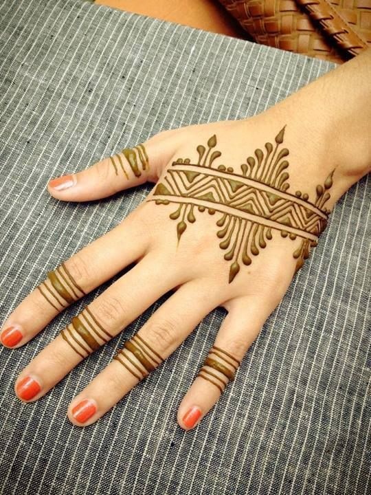 Simple Mehndi Designs For Teej - Very Easy Mehndi Design - Mehandi Design | Simple  mehndi designs, Simple flower design, Mehndi designs