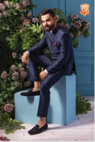 manyavar indo western virat kohli