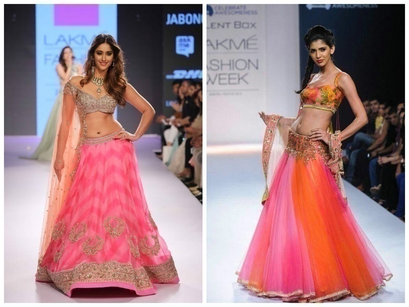 VIBRANTLY NEON LEHENGA COLOURS