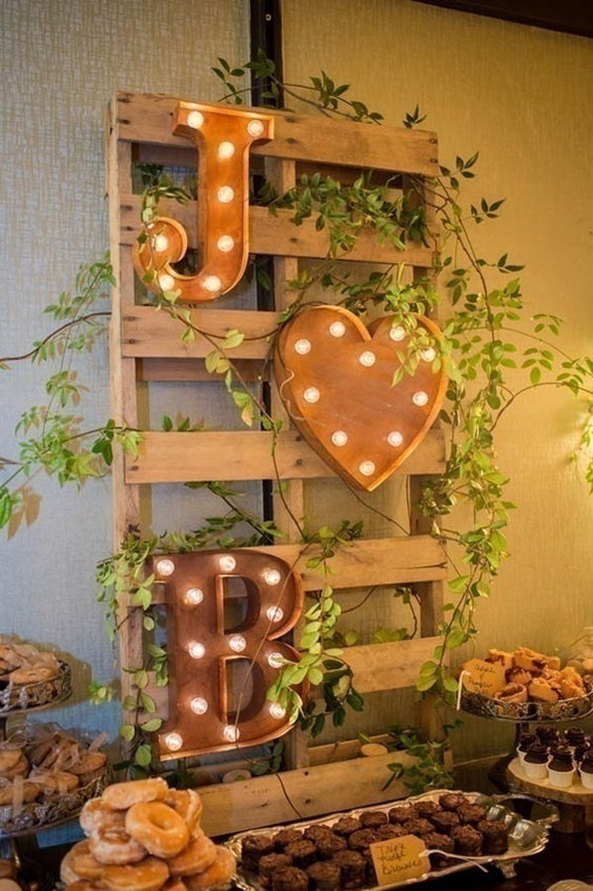 Beautiful Wedding Initials Decoration