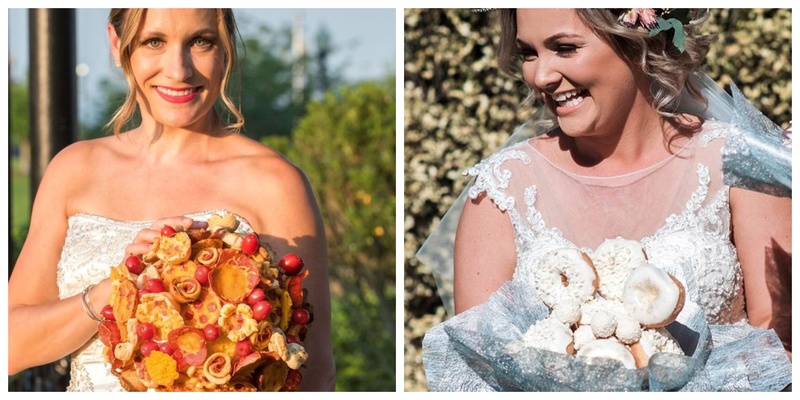 Brides Who Ditched Flowers and Chose Food for Their Bouquet!