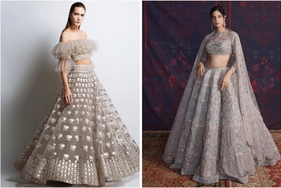 Silver and Grey Lehengas are Trending Big Time this Wedding Season!