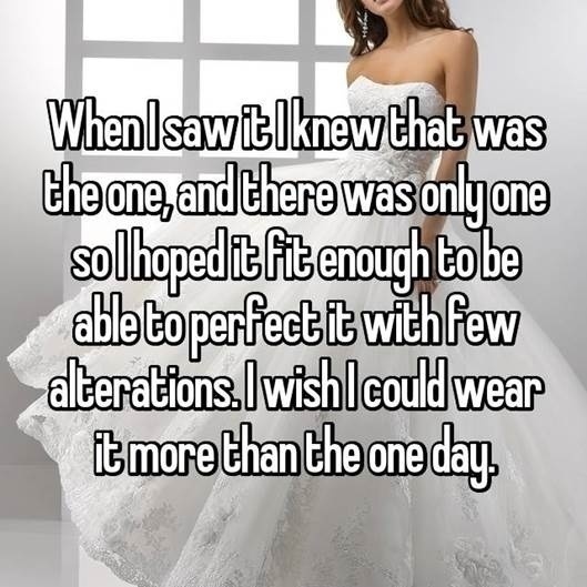 25 Wedding Dress Confessions from Brides around the World. Courtesy ...