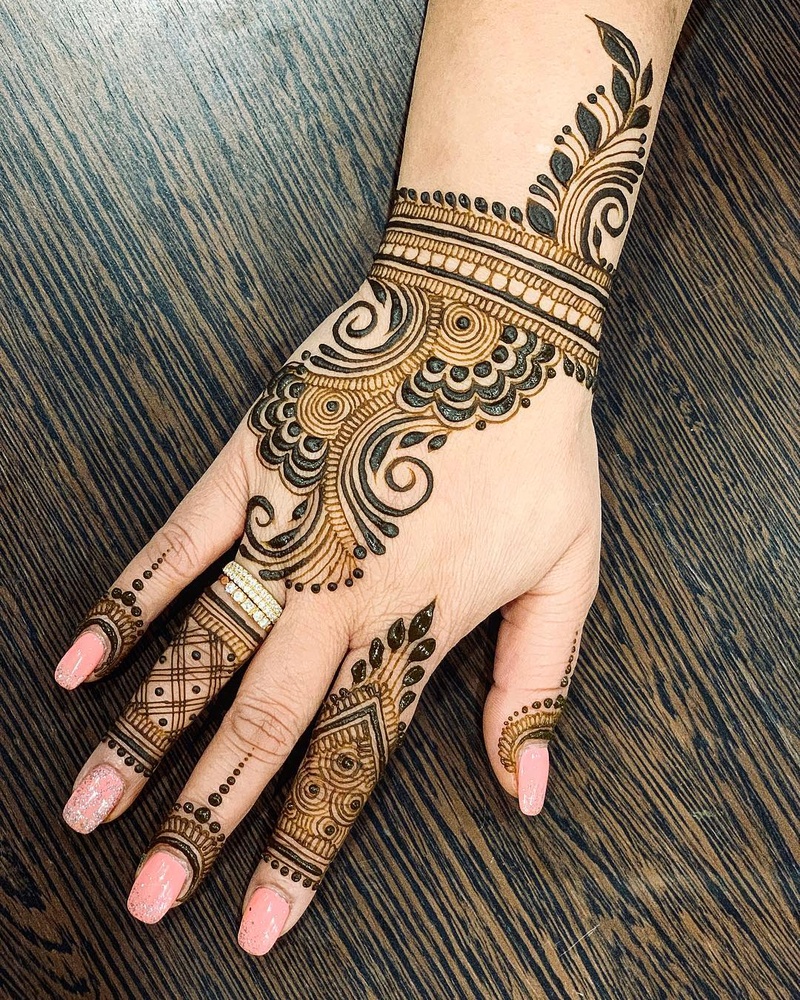 Back hand mehndi design follow @mehndiworld_ for more… . . . . . #mehndi  #design #easy #henna #arabic #beautiful | Instagram