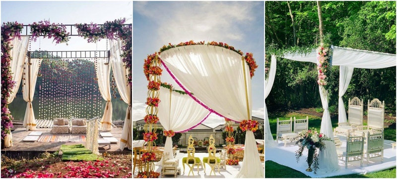 5 Outdoor Mandap Decor Ideas For A Minimalist Wedding
