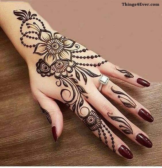 Simple Mehndi Design - Beautiful Pictures 60+