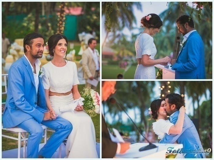 Neil and Jessica’s Minimalistic Wedding held at The Leela, Goa