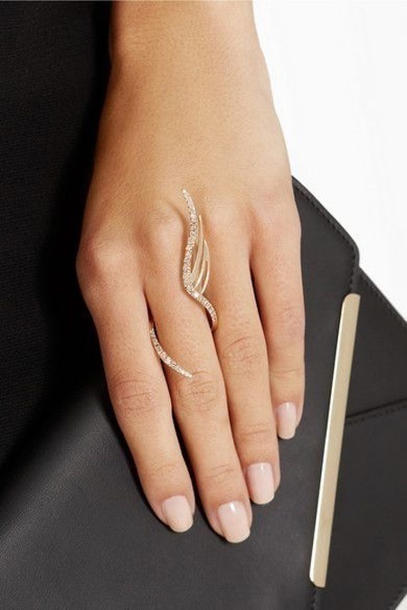 Elongated Stunning One Finger Rings