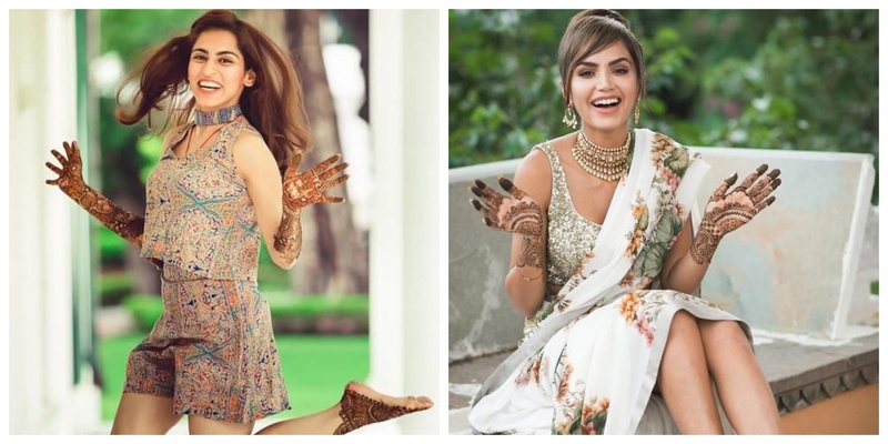 7 Brides Posing with Mehendi and Looking Their Happiest!