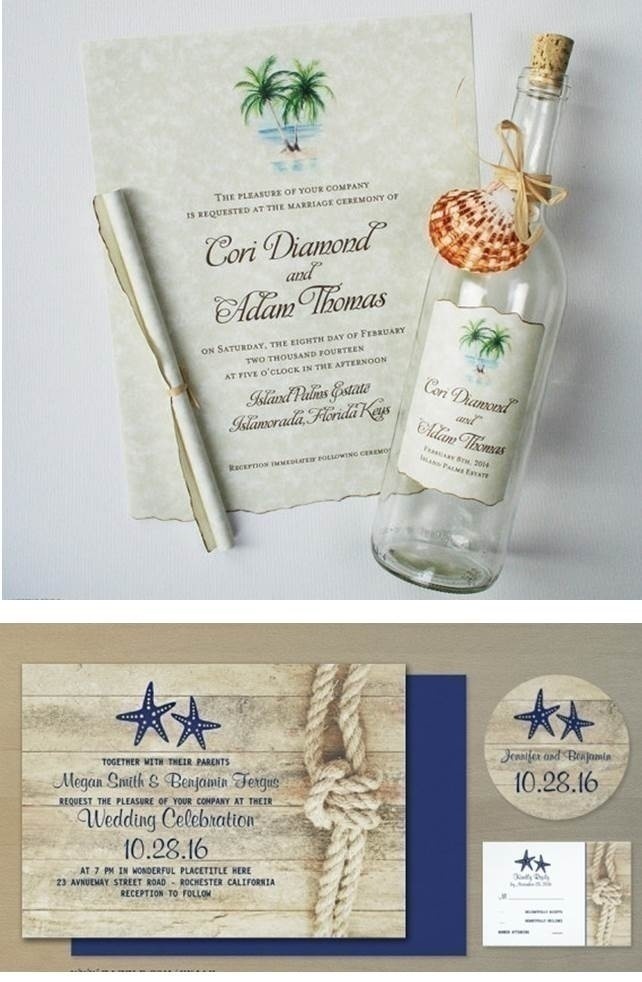 BEACH WEDDING INVITES