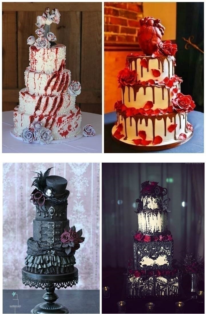 GOTHIC WEDDING CAKES AND CAKE TOPPERS