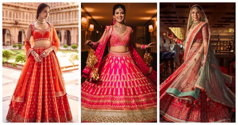 10 Blingy but lightweight Gota Patti Lehengas which are a must-see for the new-age brides!