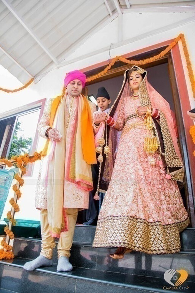 Blush Pink Sequined Lehenga