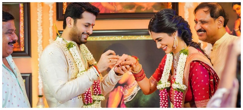 An Intimate Lockdown Celebrity Ring Ceremony: Actor Nithiin Gets Engaged to Shalini Kandukuri