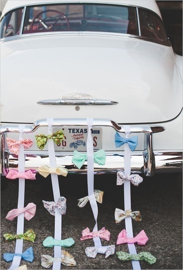 Unique Rear Wedding Car Decoration Ideas