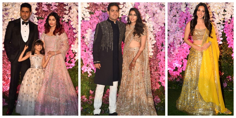 All the deets & pics from the star-studded reception of Akash Ambani and Shloka Mehta!