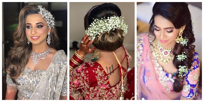 Wedding hairstyle ideas for mehndi, sangeet, wedding & reception!