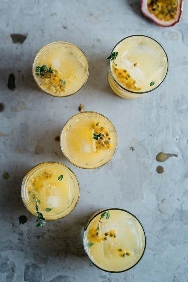 Passion Fruit + Lemon-Ginger Fresca