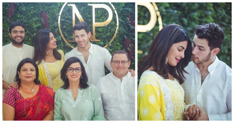 All the inside pics and deets from Priyanka Chopra and Nick Jonas’ private engagement ceremony!