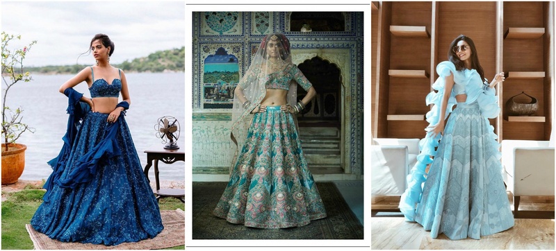25 Bridal Lehenga Ideas in Shades of Blue for Contemporary Brides