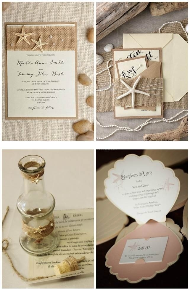 BEACH WEDDING INVITES