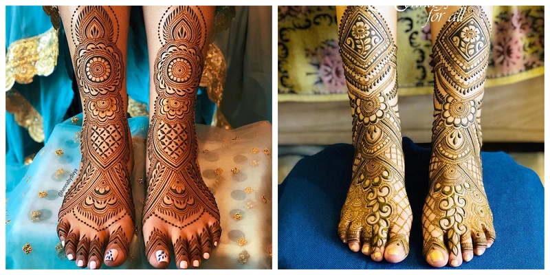 10 Attractive Leg and Feet Mehendi Designs
