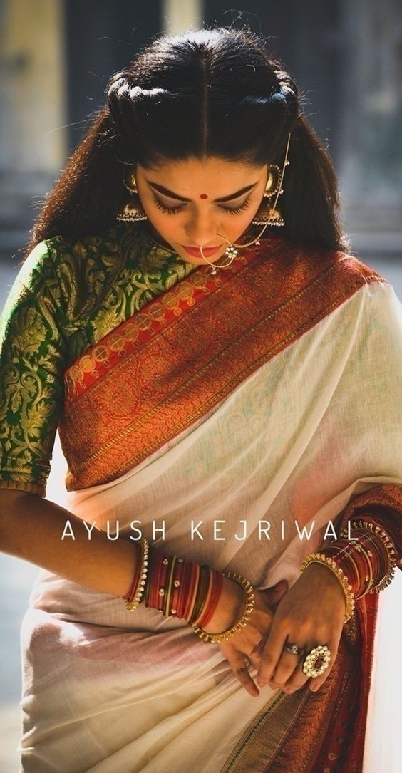 Trending in Bridal Blouse Designs, 3/4 Sleeve Saree Blouse 
