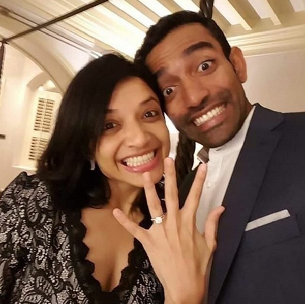 Robin Uthappa and Sheetal Goutham 