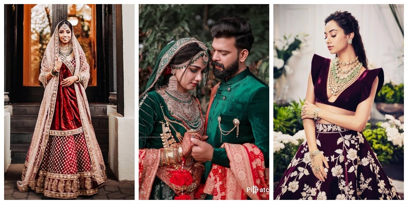 10 Velvet Bridal Outfits for the Winter Wedding Season