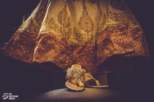 lehenga matching sandals
