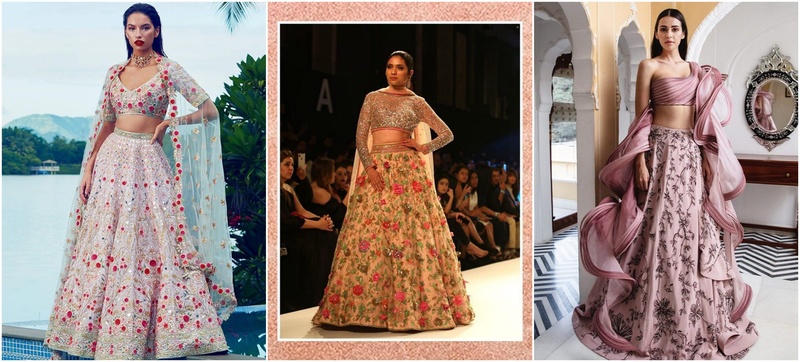 9 Floral Lehengas to Bookmark For Your Fall Wedding!