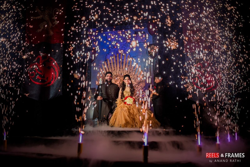 This Couple Had A Game Of Thrones Sangeet Night – Complete, With The Iron Throne!