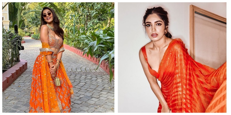 7 Orange Outfits to Make a Statement this Wedding Season