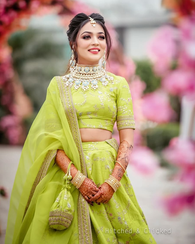 8 Gorgeous lime green lehengas which will make you fall in love with this colour 1