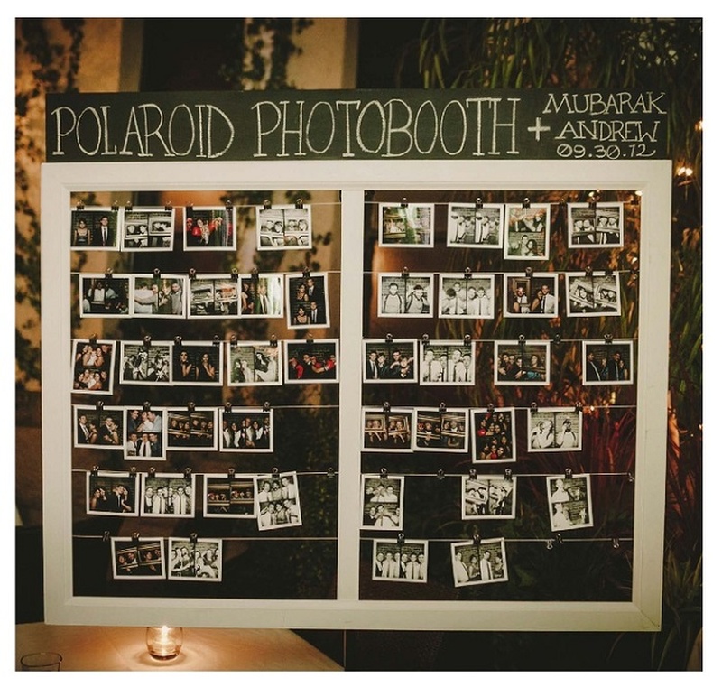 polaroid booth wedding