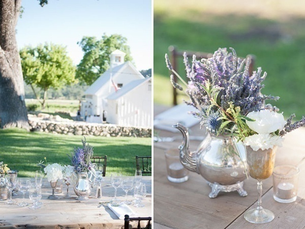 Lavender Wedding Centrepieces